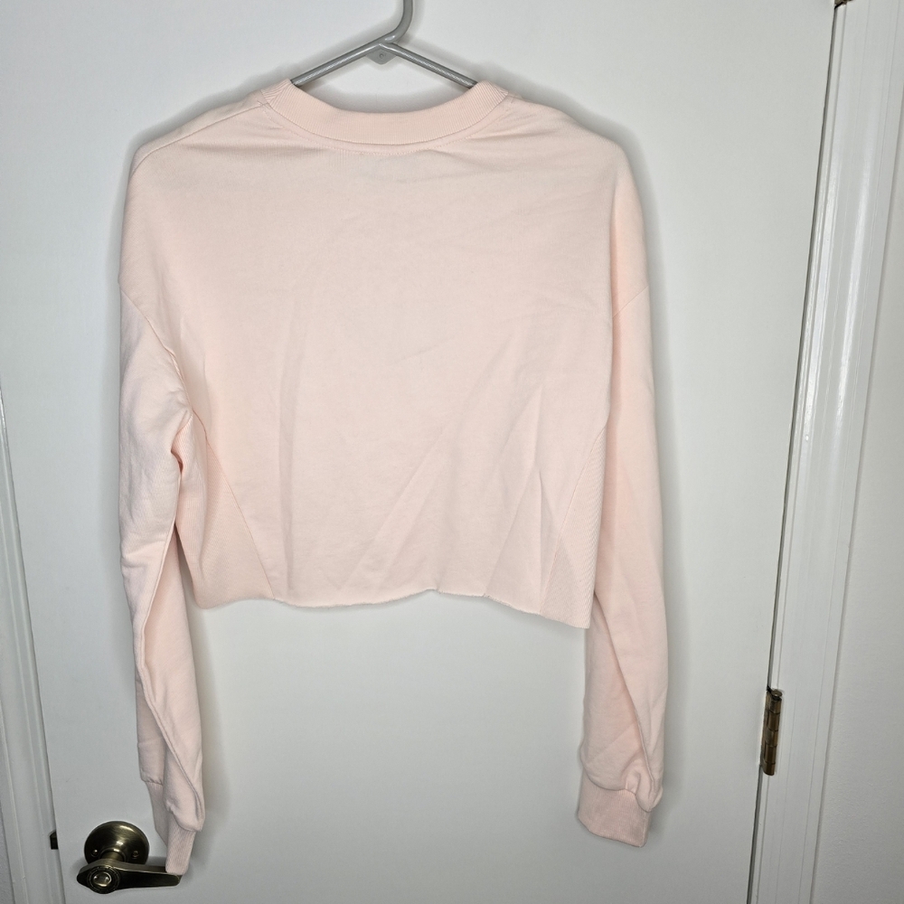 Favorite Daughter Women's Pink Cropped Sweatshirt NWT XS - Picture 3 of 7